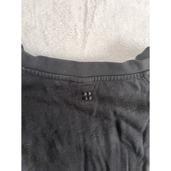 Sweaty Betty Womens S Black Pullover Sweater Side Slit Oversized Slouchy - Picture 10 of 10